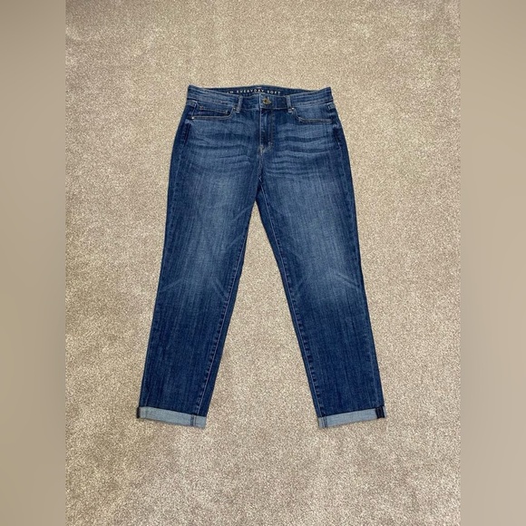 White House black market the everyday soft girlfriend jeans womens sz 10 blue - Picture 2 of 14